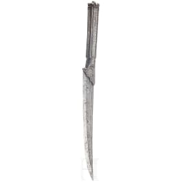 A silver mounted bicak from the Balkans, 1st half of the 19th century