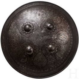 An Indian round shield (sipar), 18th century