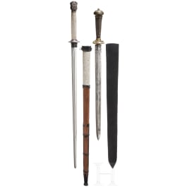 Two Chinese jian, 19th and 20th century