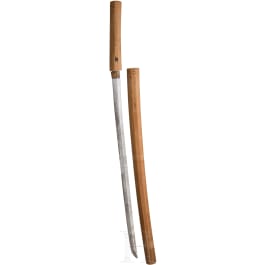 A Japanese katana in shirasaya, late Meiji period