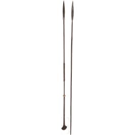 Two western African Toareg spears, circa 1900