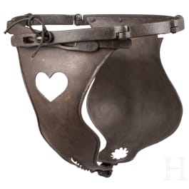 A chastity belt, collector's replica in the style of the 16th/17th century