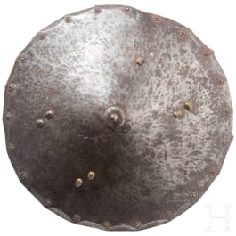 A bullet-proof round shield (rondache), Nuremberg, circa 1600