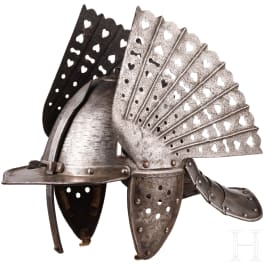 A Polish or Hungarian winged lobster-tailed helmet, circa 1650