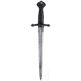 A Saxon left-hand dagger, circa 1600