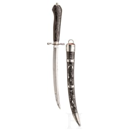 A Swedish silver-mounted dagger with ebony handle, Eskilstuna, circa 1900