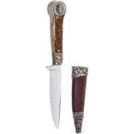 A silver-mounted German hunting knife, 1st half of the 20th century