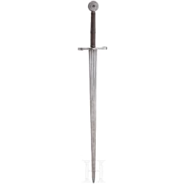 A South German late Gothic hand-and-a-half sword, circa 1490/1500