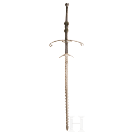 A large Swiss or German two-handed sword, circa 1580