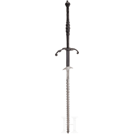 A large South German two-handed flamberge, circa 1580