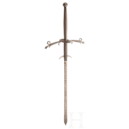 A South German two-handed flamberge, circa 1580