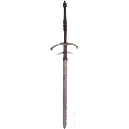 A South German two-handed flamberge, circa 1600