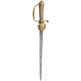 A German hunting hanger, circa 1740