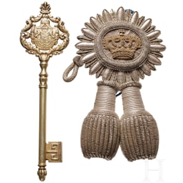 From Bavarian aristocratic property - A royal Bavarian chamberlain's key, Prince Regent period