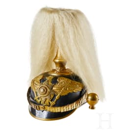 A helmet for Prussian Guard Artillery Officers, with bush