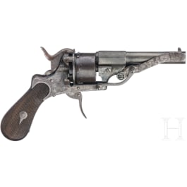 Stiftfeuerrevolver, DEGUELDRE, Mod. 1860, Kal. 7 mm Lefaucheux