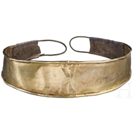 Diadem aus Elektron- und Silberblech, Kupferzeit Anatoliens, 2. H&auml;lfte 3. Jtsd. v. Chr.