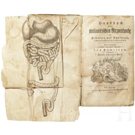 Ernst Benjamin Gottlieb Hebenstreit (1758 - 1803) - "Handbuch der militairischen Arzneikunde f&uuml;r Feld&auml;rzte und Wund&auml;rzte in Garnisonen und Kriegslazarethen", Band 3, Leipzig, 1790