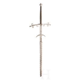 Gro&szlig;er Bidenh&auml;nder mit geflammter Klinge, deutsch, um 1580