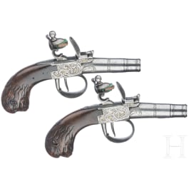 Ein Paar Steinschlossterzerole, deutsch, um 1780