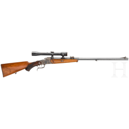 A single shot rifle K&ouml;hler, Hanover, with scope Webera