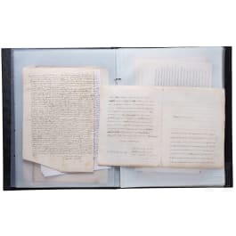 Sammlung Originalmanuskripte des Malteserordens, dabei Briefe des Ritters Alexandre de Gueidan, 16. - 19. Jhdt.