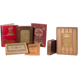 Sammlung patriotischer Prachtb&auml;nde, um 1890 - 1912