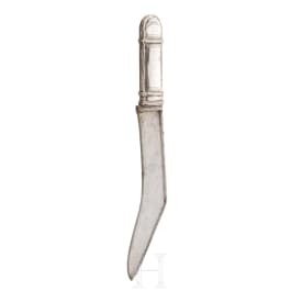 Silbermontiertes Messer, Nepal, 19. Jhdt.