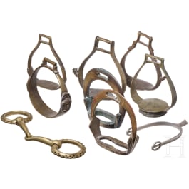 Kleine Sammlung Steigb&uuml;gel, europ&auml;isch, 18./20. Jhdt.