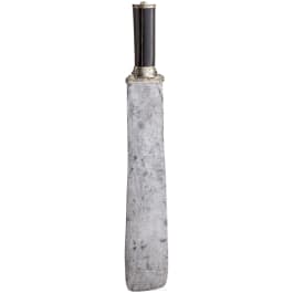Silbermontiertes Vorlegemesser mit Griff aus Steinbockhorn, s&uuml;ddeutsch, 16. Jhdt.