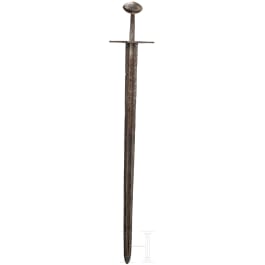Ritterliches Schwert mit Klingeneinlagen, deutsch, 1. H&auml;lfte 12. Jhdt.