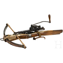 Verbeinte Armbrust mit Zahnstangenwinde, Schweiz, 17./19. Jhdt.