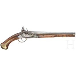 Steinschlosspistole, milit&auml;risch(?), um 1700