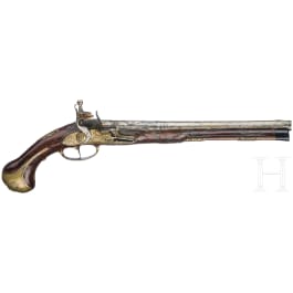 Steinschlosspistole, deutsch, um 1720