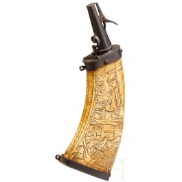 Musketier-Pulverflasche, deutsch, um 1600