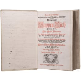 Siebmacher, Johann: Das grosse und vollst&auml;ndige anfangs Siebmacherische, hernacher f&uuml;rstische und helmerische, nun aber Weigelische Wappen-Buch in sechs Theilen, N&uuml;rnberg 1734