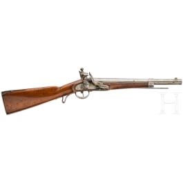 Auf Steinschloss r&uuml;ckgebauter Kavalleriekarabiner M 1851, &Ouml;sterreich