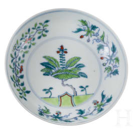 A small Chinese Doucai bowl with Qianlong mark, probably Qing dynasty (17th - 20th century)