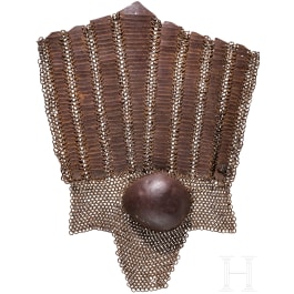 An ottoman thigh guard with St. Irene arsenal mark, early 16th century