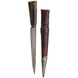 A Persian kard with wootz-Damascus blade, circa 1800