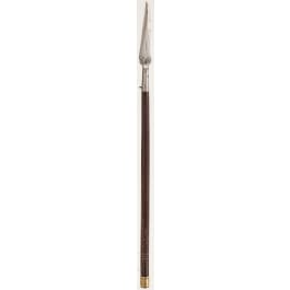 An Indian short spear with inlaid scaling, circa 1800