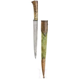 An Indian kard with wootz blade, 19th century