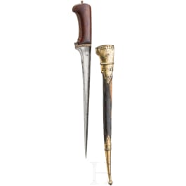An Indian pesh-kabz with wootz blade, circa 1800
