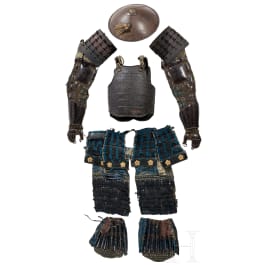 A Japanese suit of armour, late Edo period