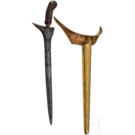 A gold-mounted Javanese kris, circa 1900