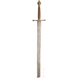An executioner's sword, a historicism in the style of the 17th century