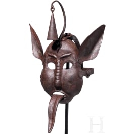 A mask of disgrace with a bell, German historicism in the style of the 17th century