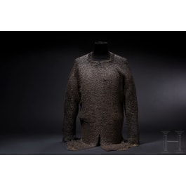 A heavy German mail shirt, circa 1500