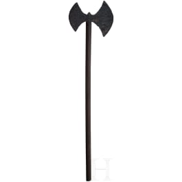 A middle Byzantine iron double axe, 11th/12th century.