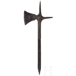 A German late medieval throwing axe, circa 1450 - 1500